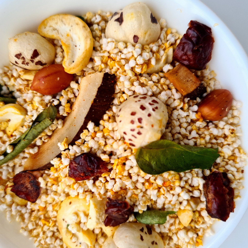 Vrat-Friendly Amaranth (Rajgira) Dry Fruit Chiwda